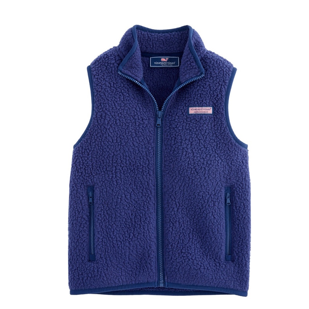 Vineyard Vines Boys Heritage Sherpa Vest Size XL